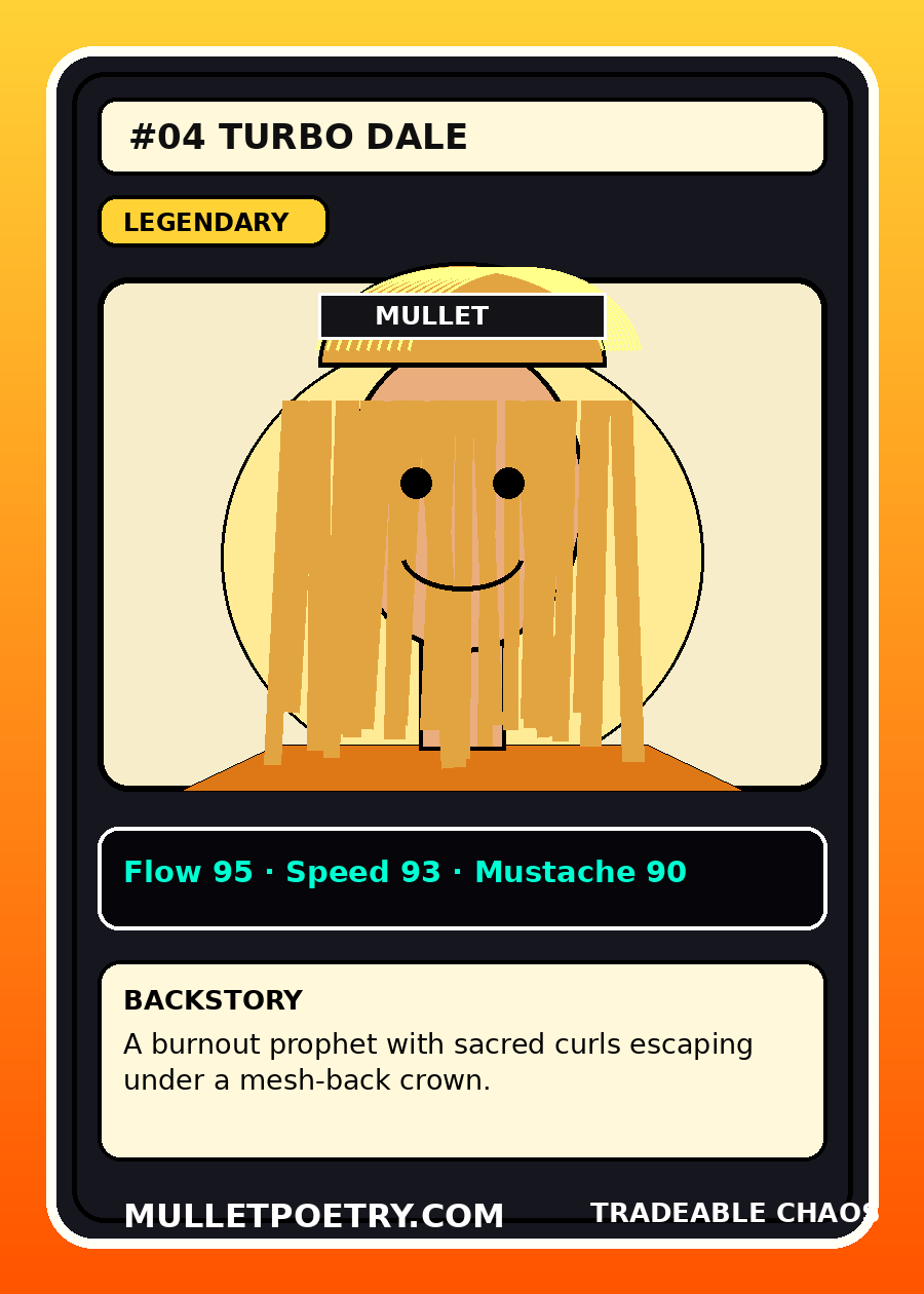 Turbo Dale trading card