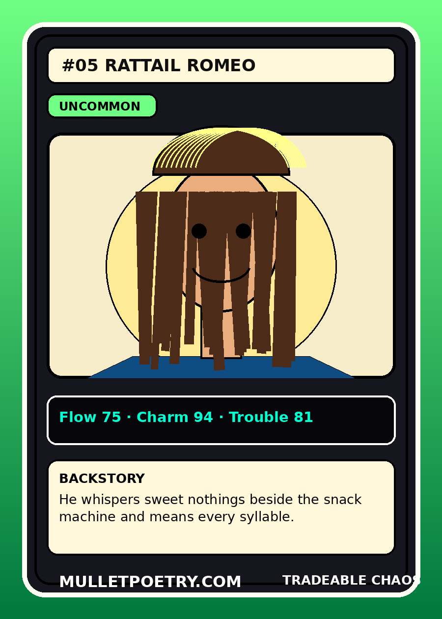 Rattail Romeo trading card