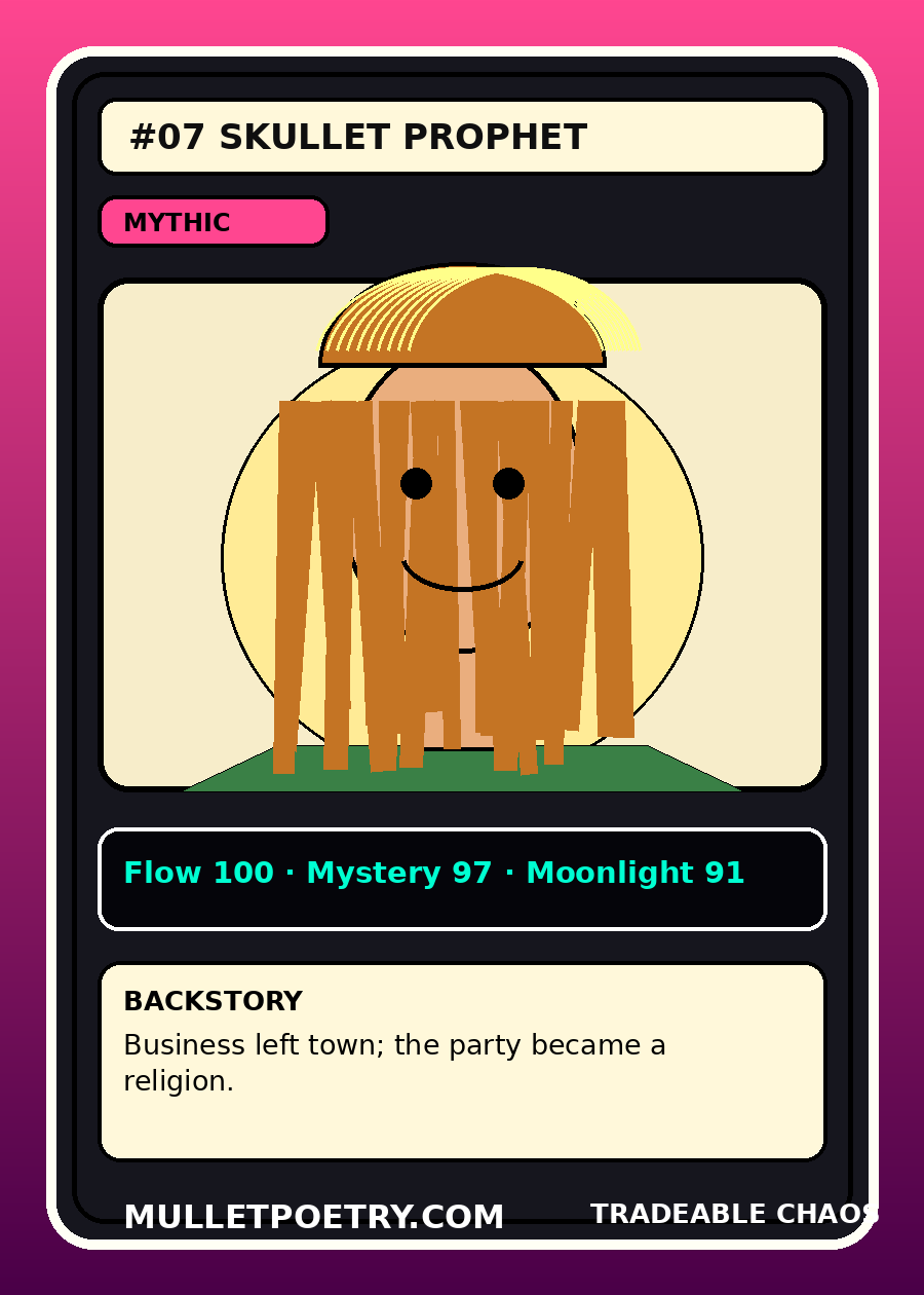 Skullet Prophet trading card