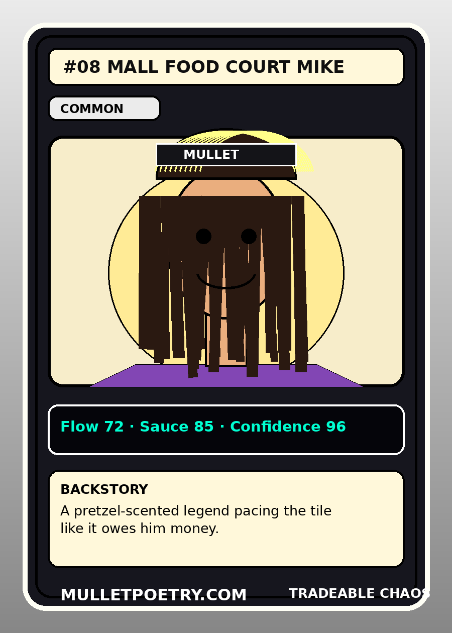 Mall Food Court Mike trading card